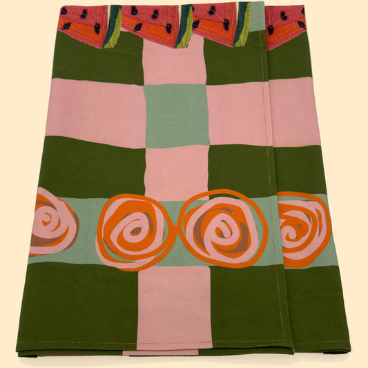 Summer-themed Watermelon Love Tablecloth