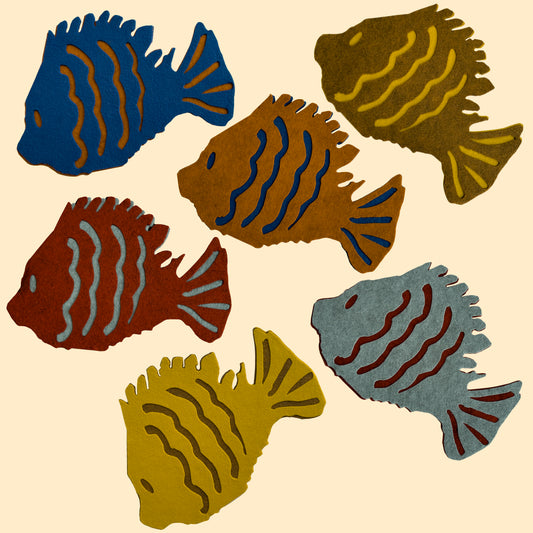 Trivet Fish - Maroon