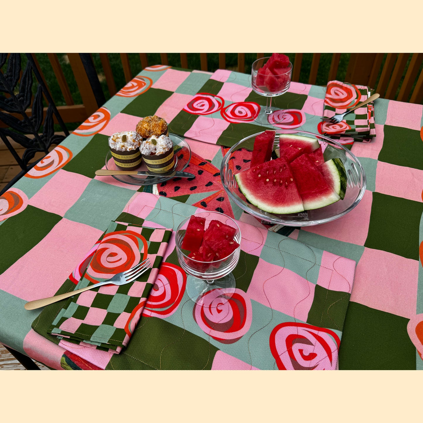 Summer-themed Watermelon Love Placemat