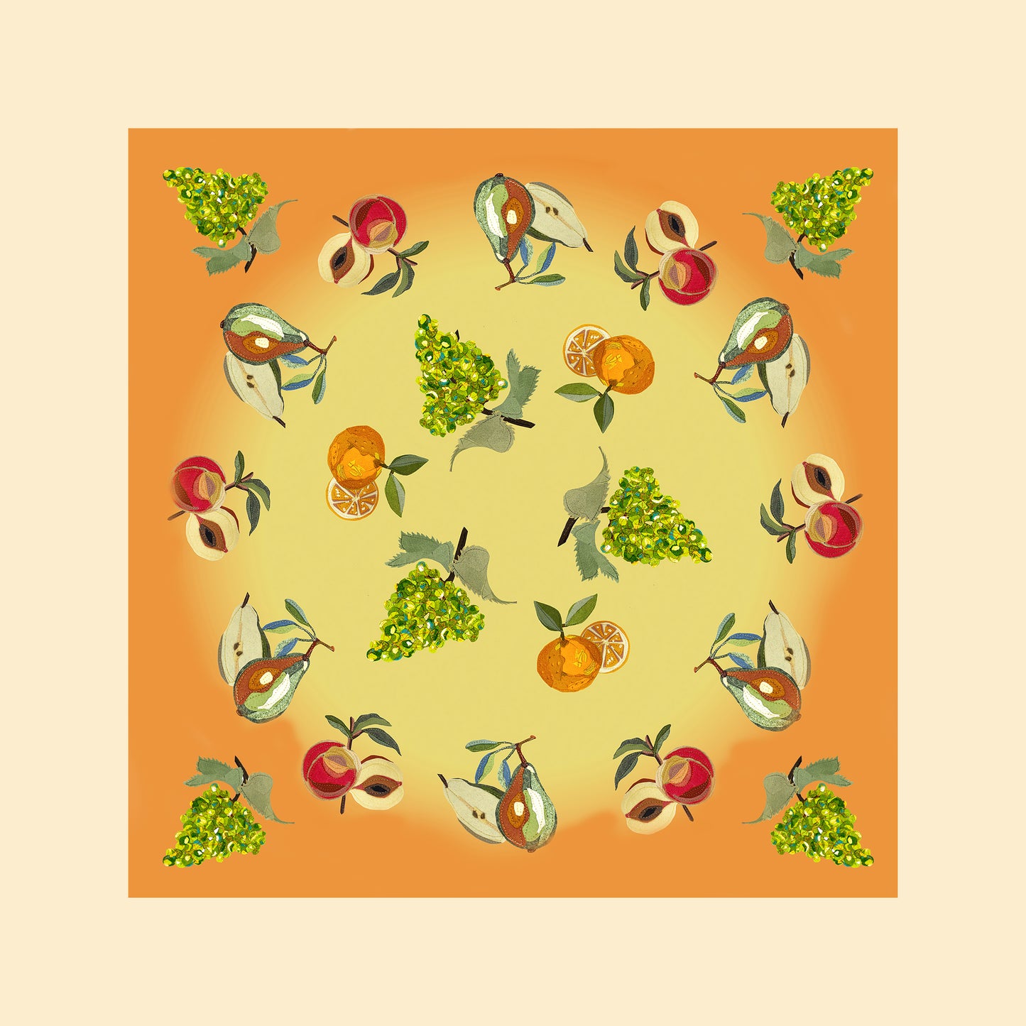 Sunshine Fruit Food-themed Napkin