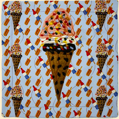 Summer-themed I Scream Fudgesicle Placemat Square