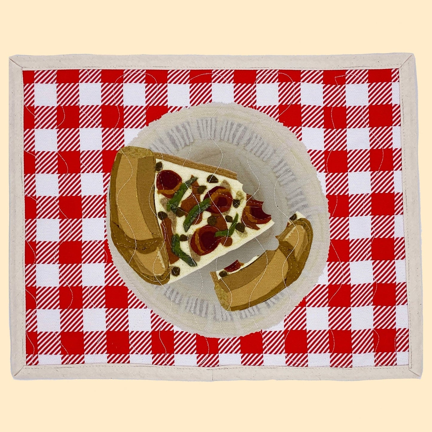 Pizza Pie Food-themed Placemat One Half