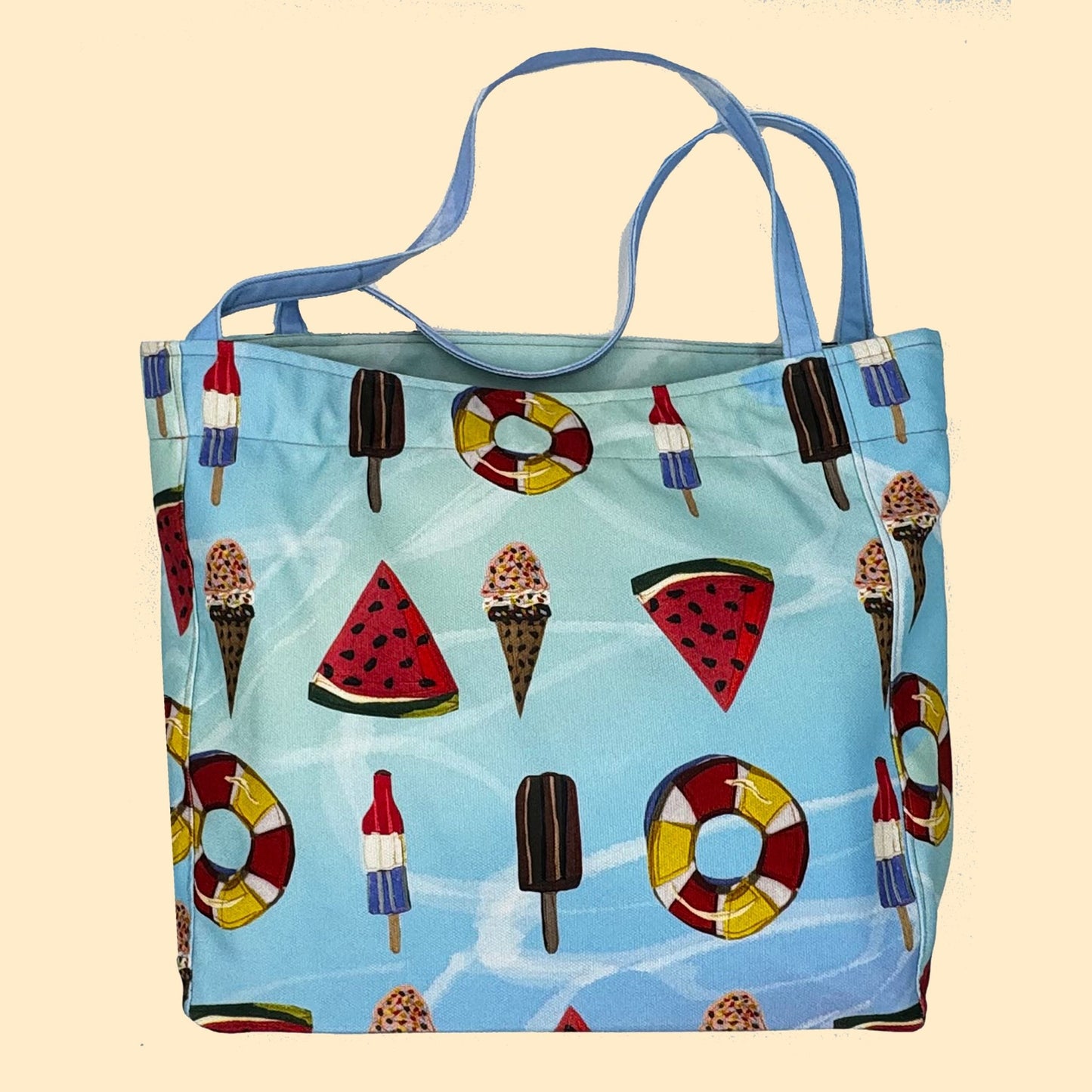 Bolsa de playa "junto a la piscina"