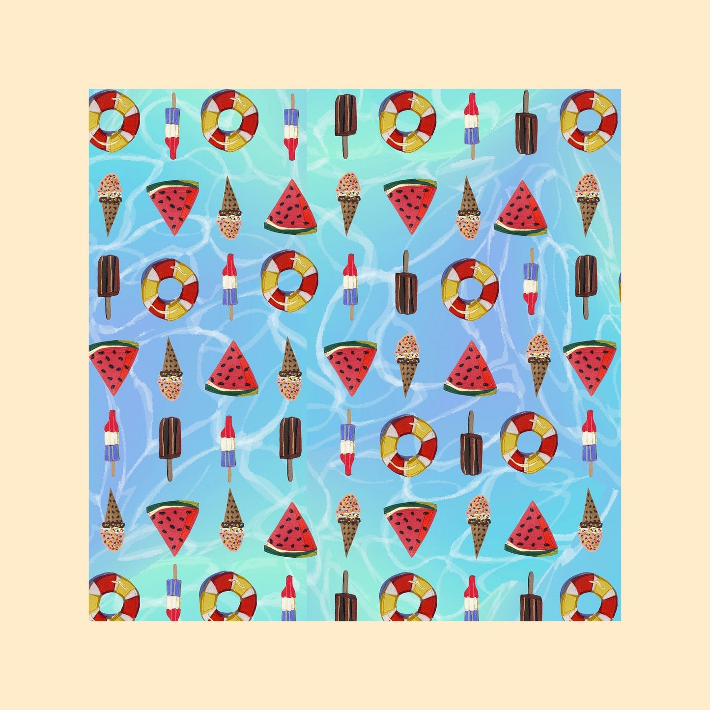 Poolside Summer-themed Placemat