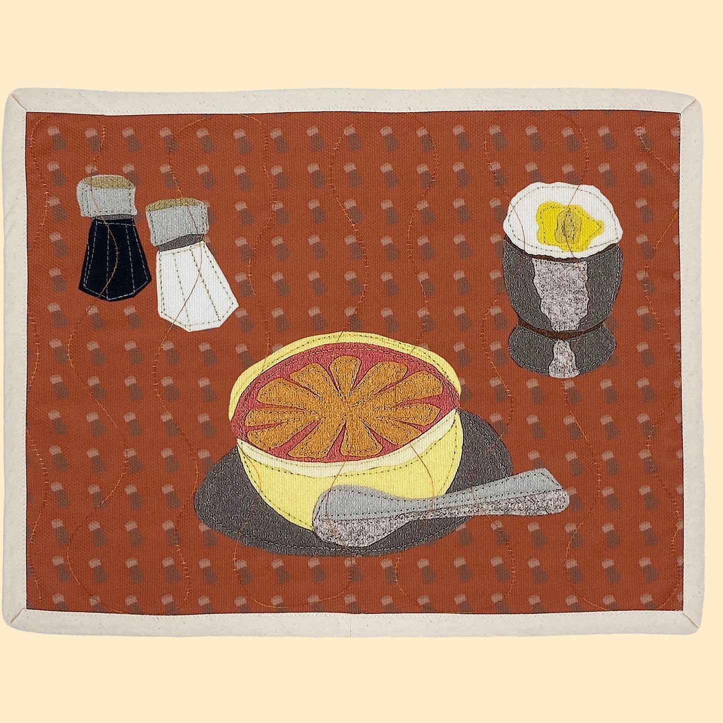 Food-themed Breakfast Ruby Red Grapefruit Placemat