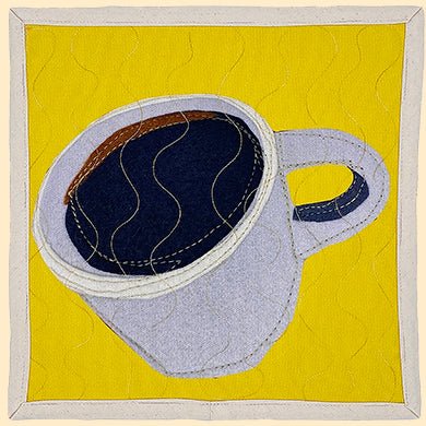 Single Coffee Black Food-themed Breakfast Placemat