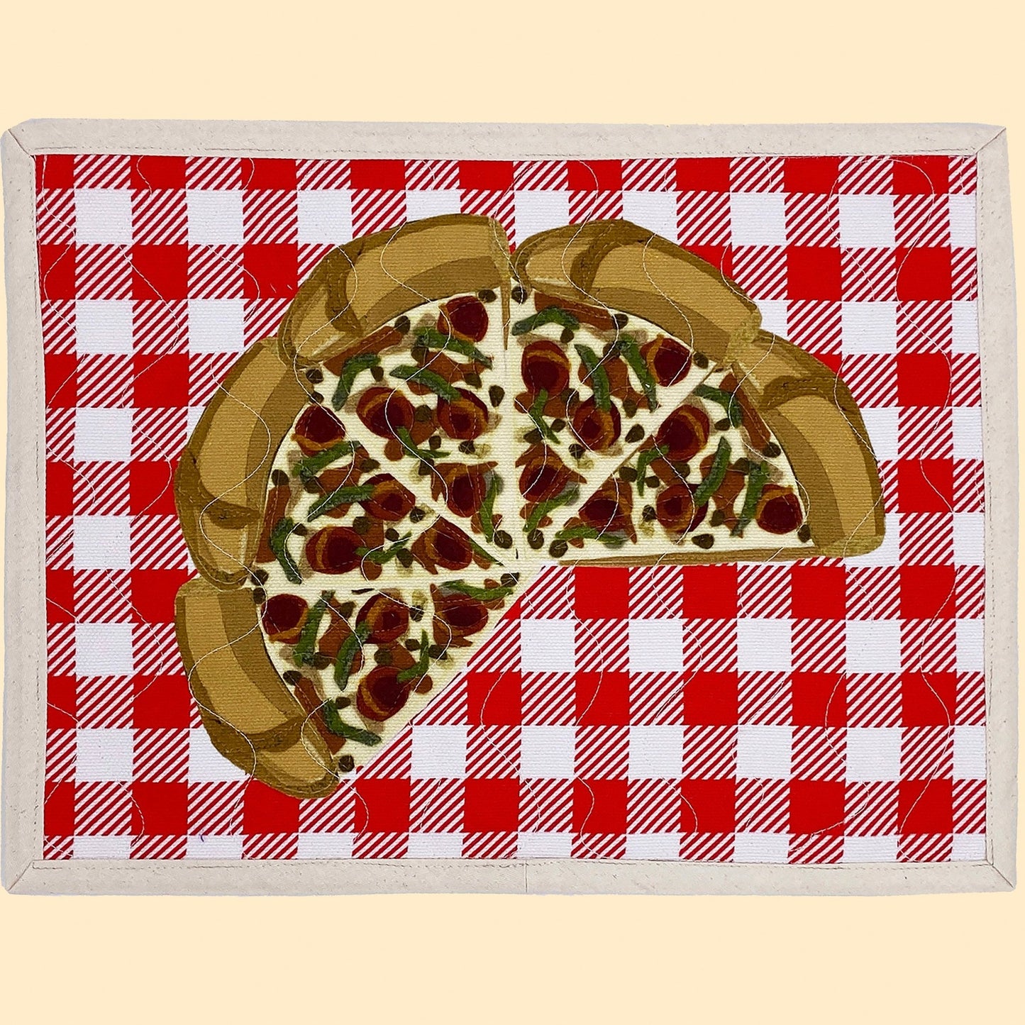 Pizza Pie Food-themed Placemat Slice