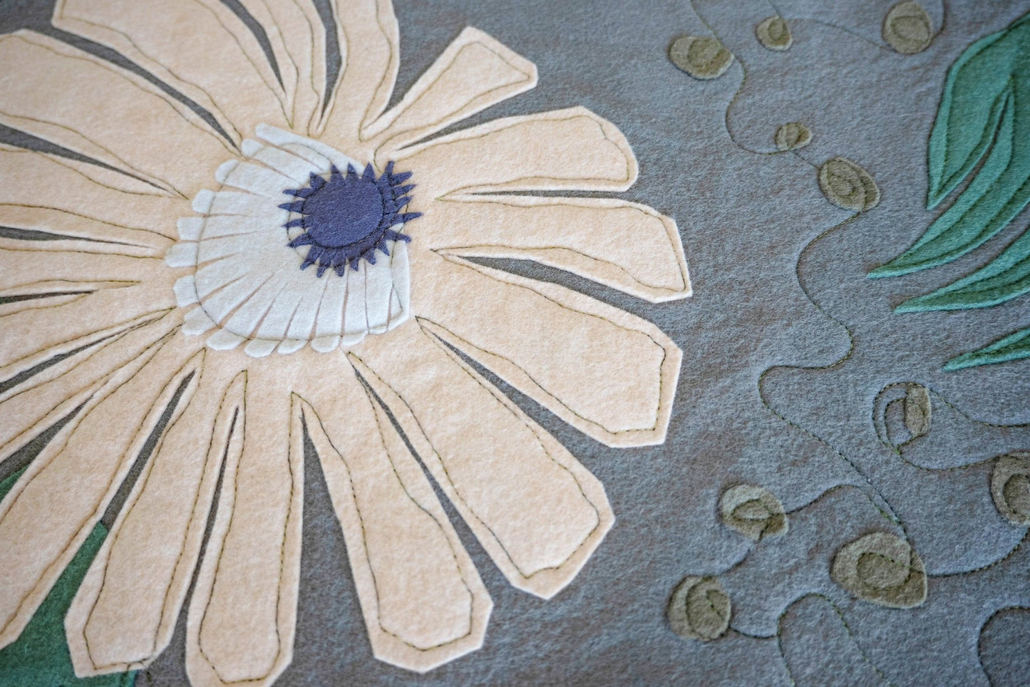 Decorative Table Runner Star Flower Wool Felt Sold