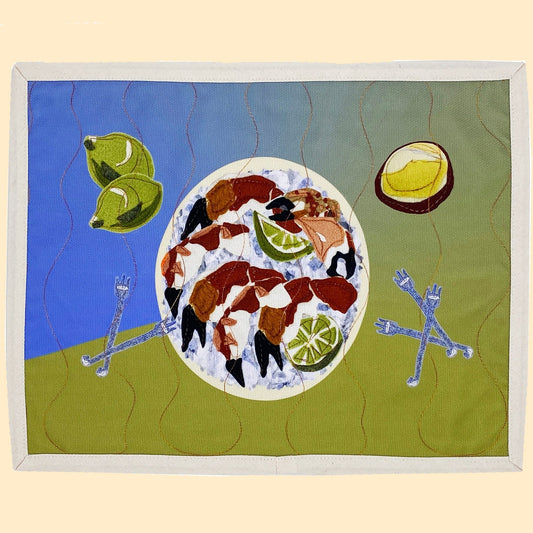 Food-themed Dinner Placemat Stone Cold Crab