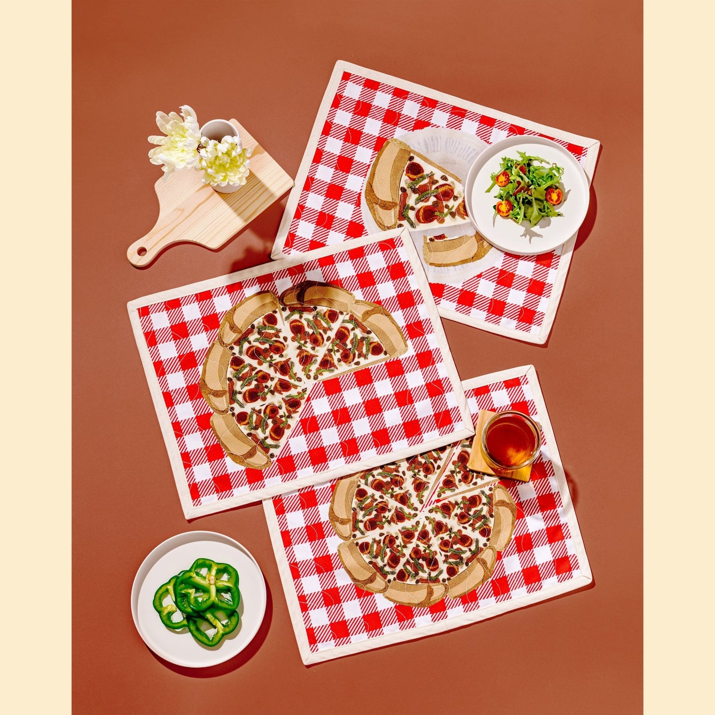 Pizza Food-themed Placemat Three-quarter