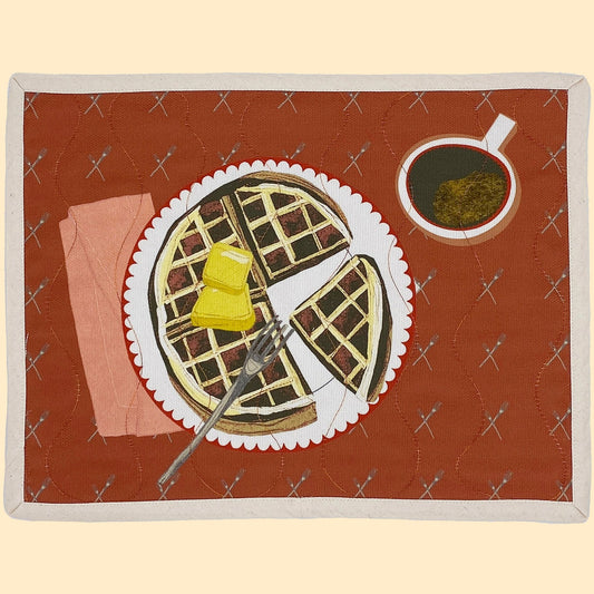 Food-themed Breakfast Waffle House Placemat