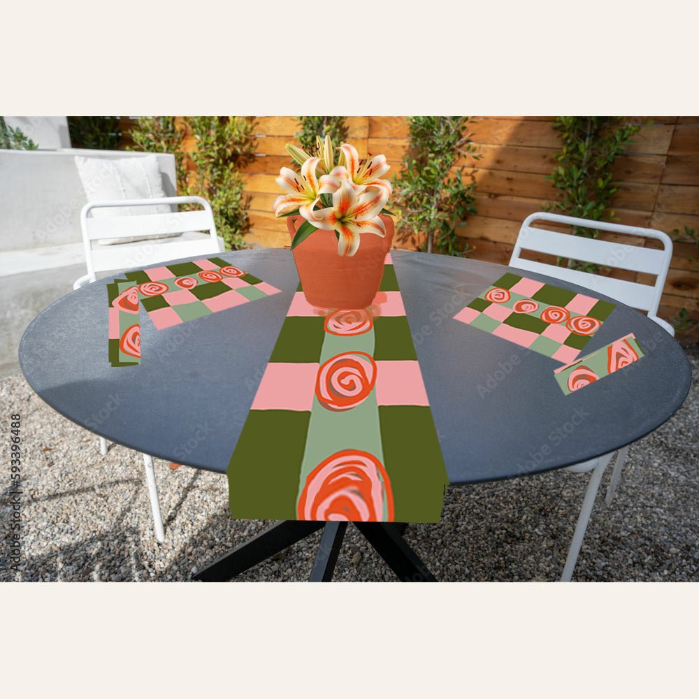 Summer-themed Watermelon Love Table Runner