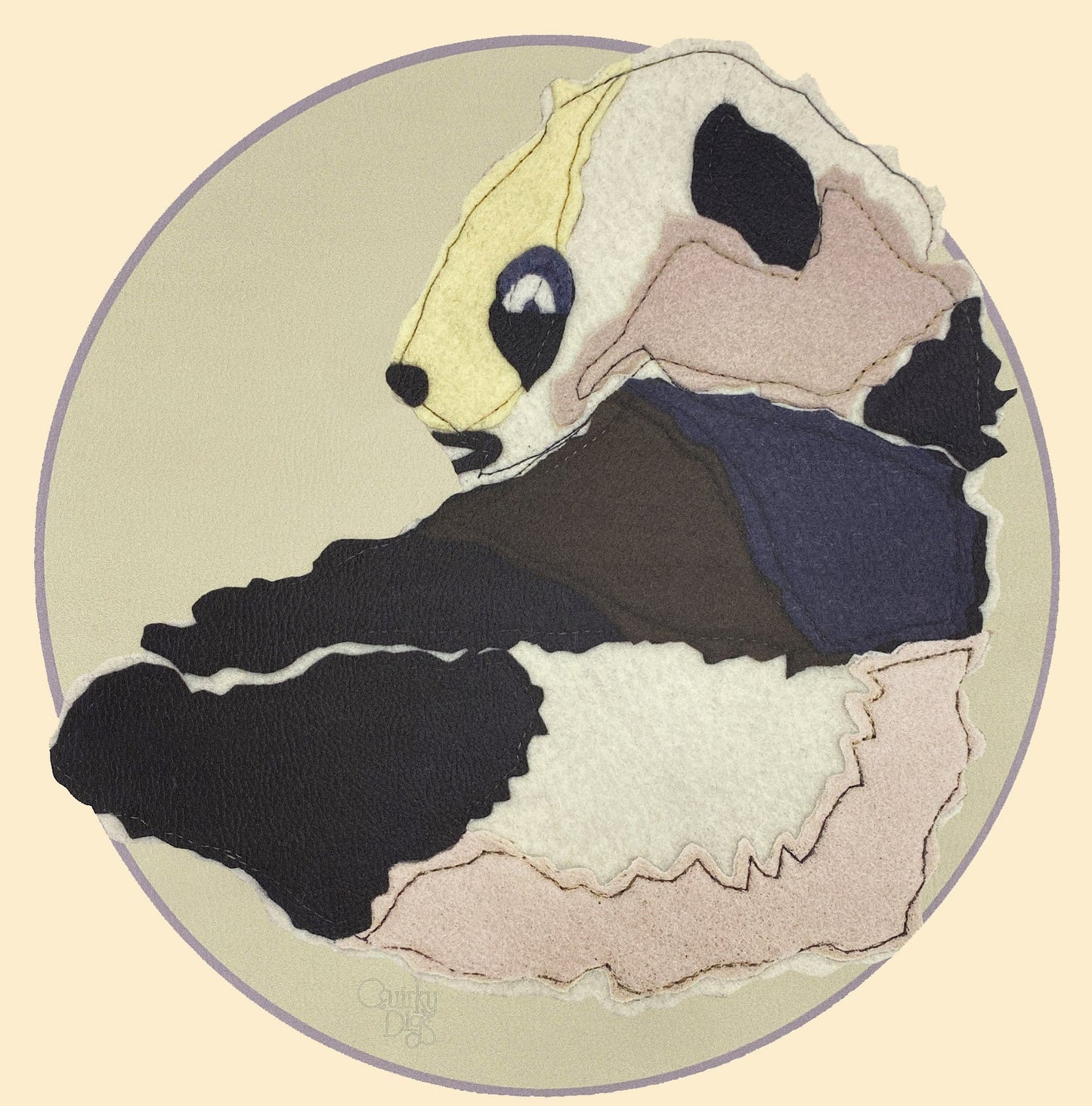 Wipeable Vinyl Kid's Placemat - Panda